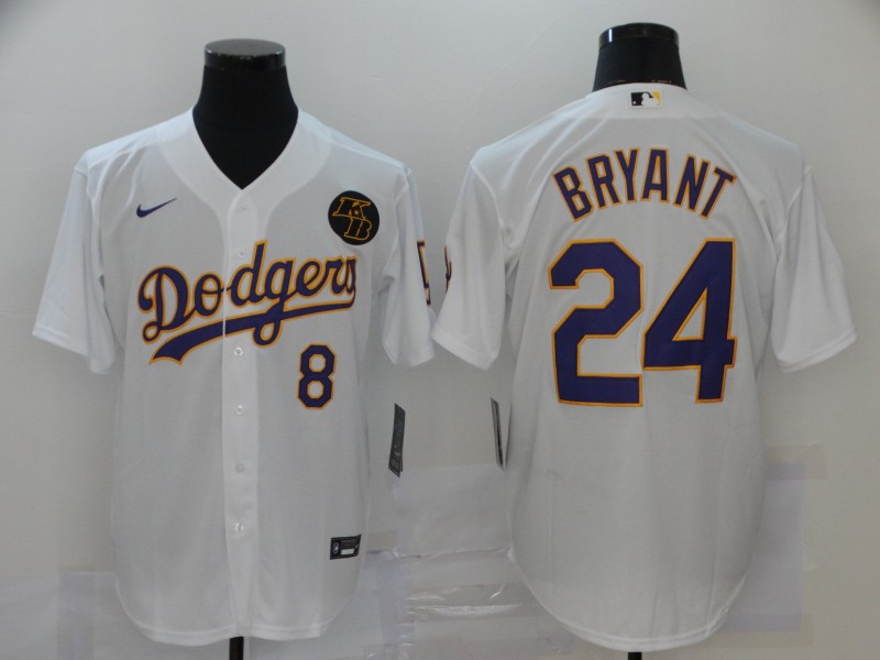 2020 Men Los Angeles Dodgers #24 Bryant white Nike Game MLB Jerseys 4->los angeles dodgers->MLB Jersey
